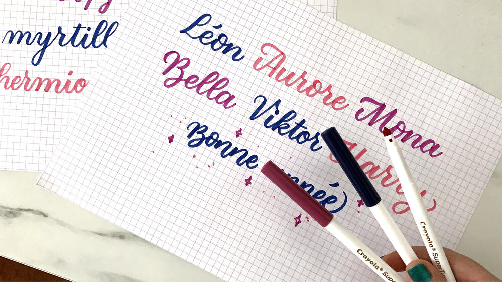 Blog : Apprendre le lettering et la calligraphie sans prise de