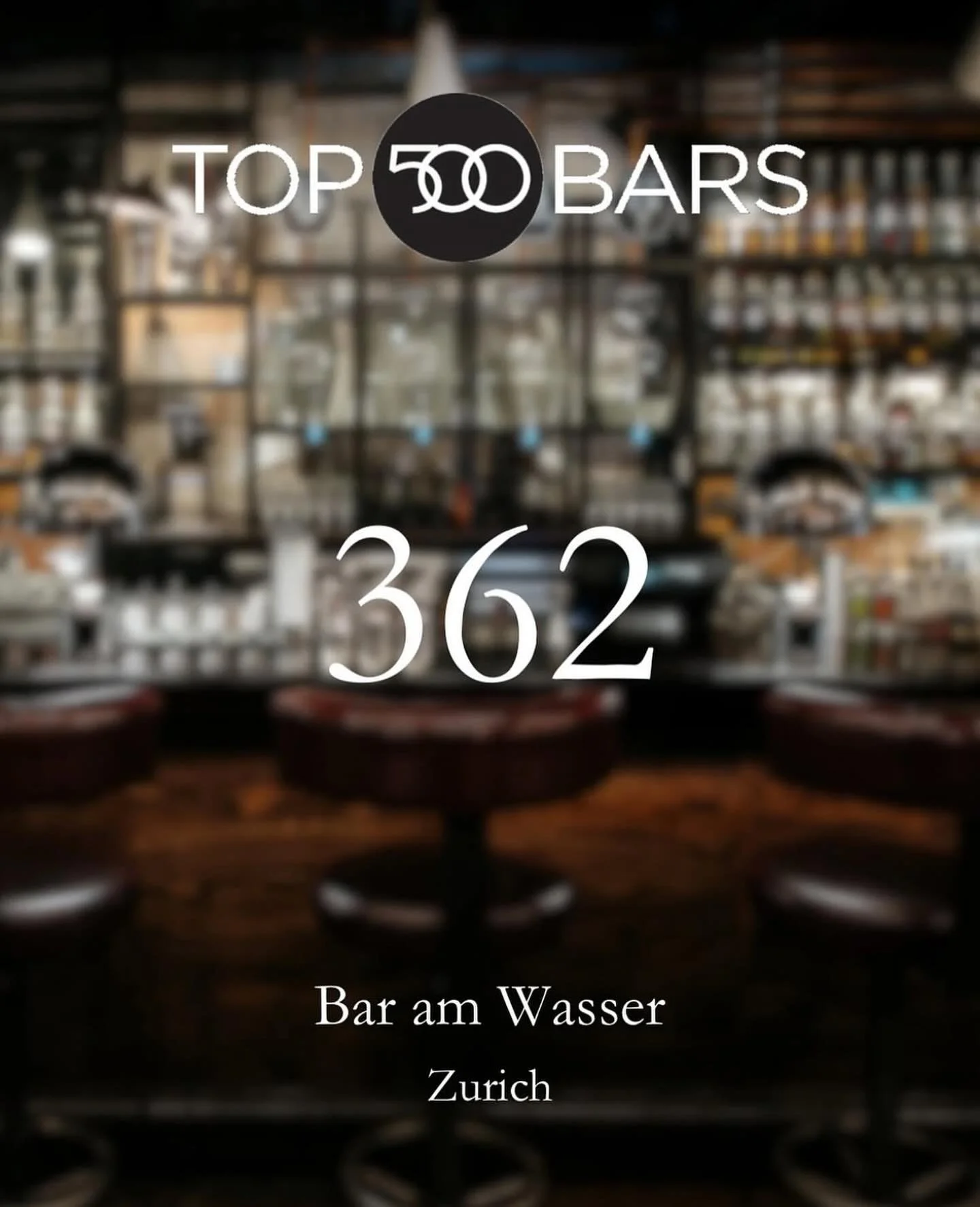 We&rsquo;re proud to announce that Bar am Wasser has been ranked #362 on the Top 500 Bars list worldwide! 🌍💪👊🤗
A huge thank you to our amazing team, our wonderful guests, and everyone who makes what we do possible. Here&rsquo;s to raising the bar