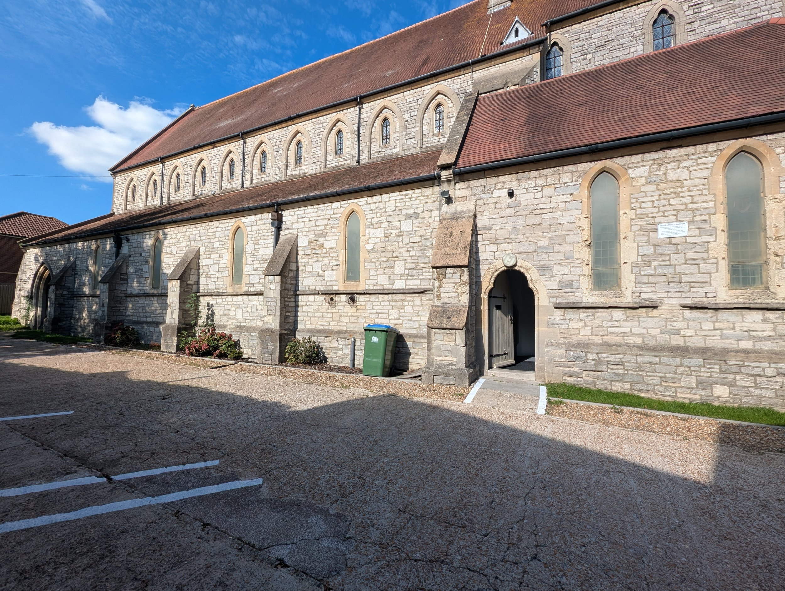 Main entrance and car park