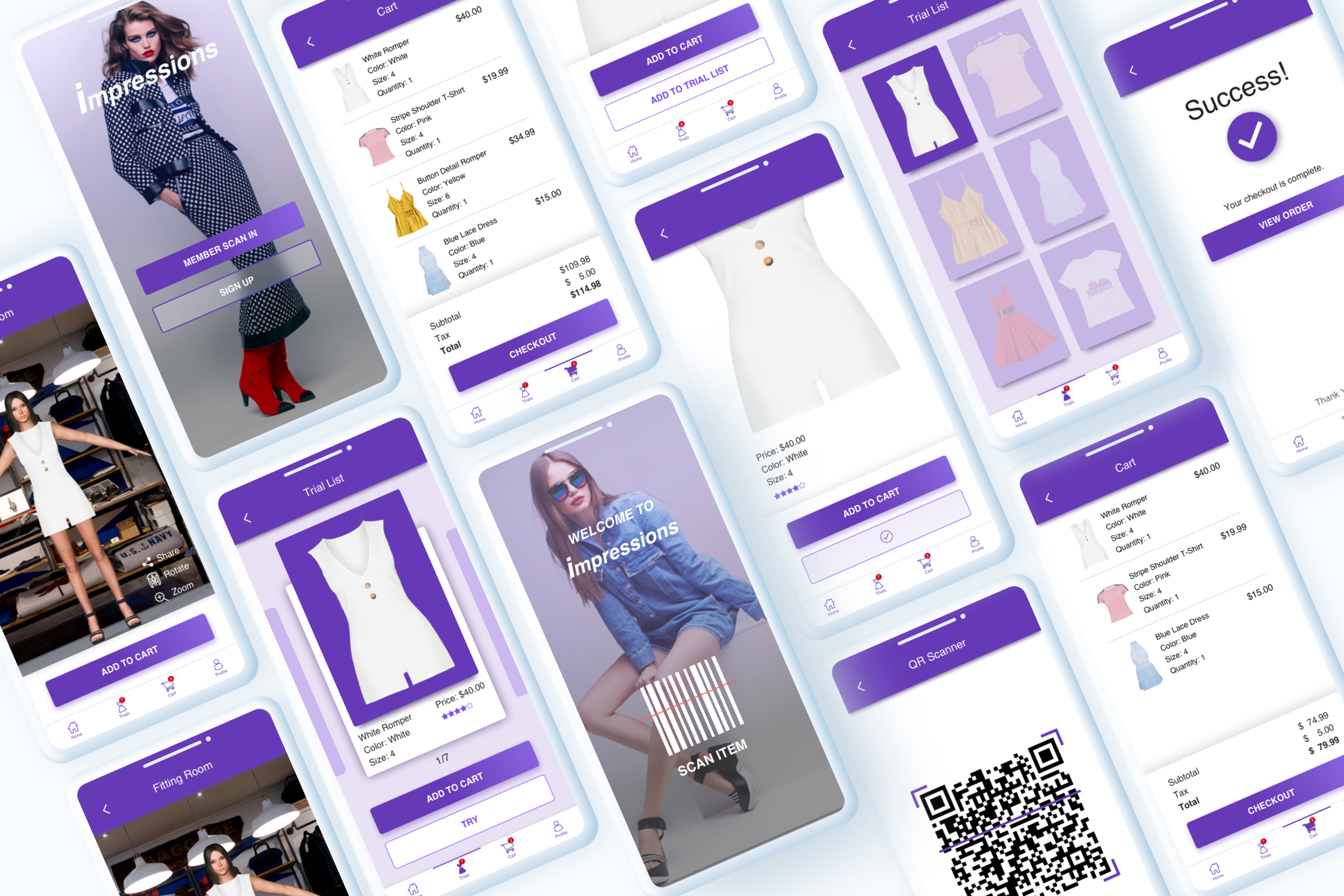 UI/UX Design for Virtual Clothing Try-on