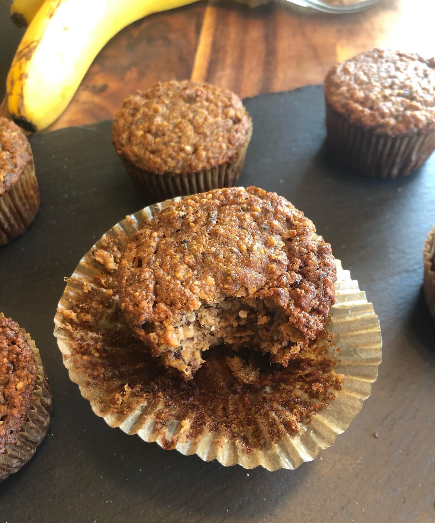 Happy Monday! Going through my old recipes with a fine tooth comb this week preparing for something new!! Let&rsquo;s start with Banana Oat Muffins! Start your week with a dozen of these guys and breakfast is covered. Great complex carbs, boosts of p