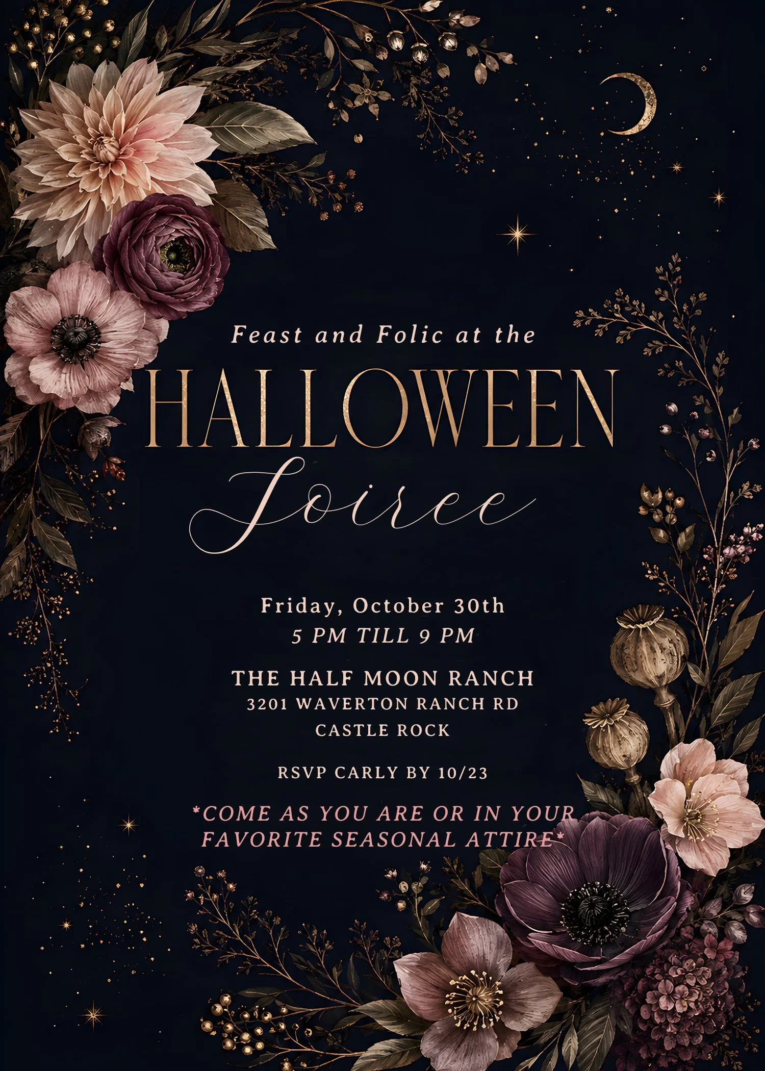 Feast and Frolic- A Halloween Eve Soiree