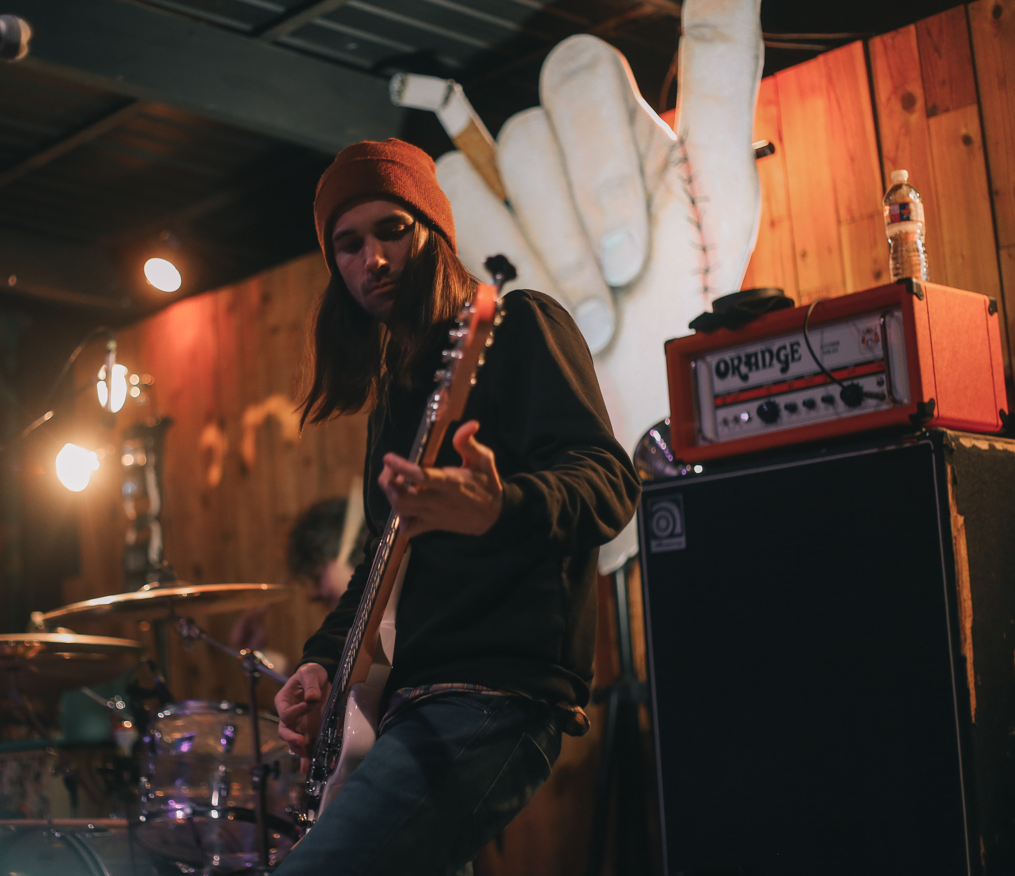 TINY MOVING PARTS PERFORMING AT BARRACUDA IN AUSTIN, TX.