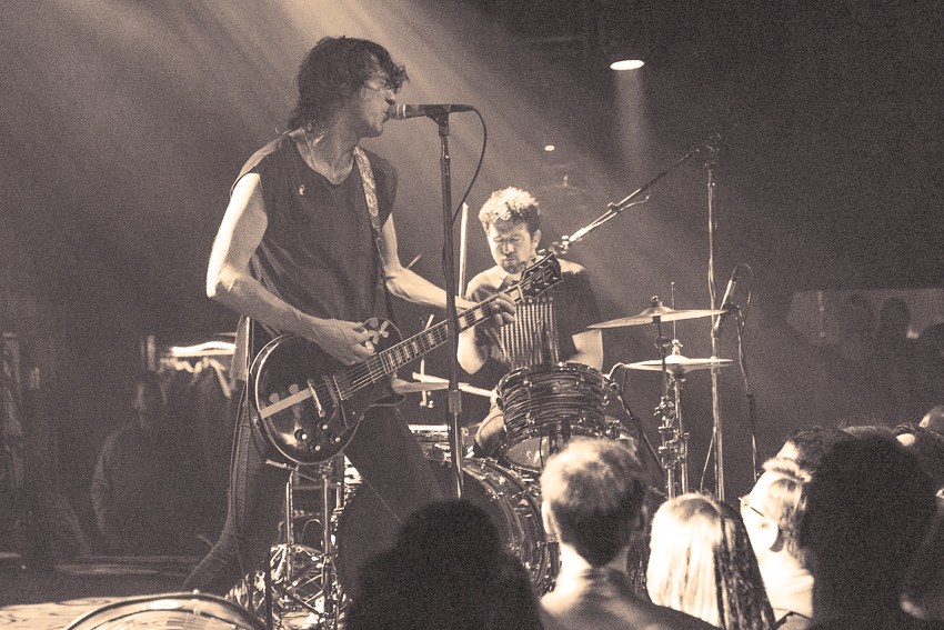 Japandroids performing at The Independent in San Francisco, CA.