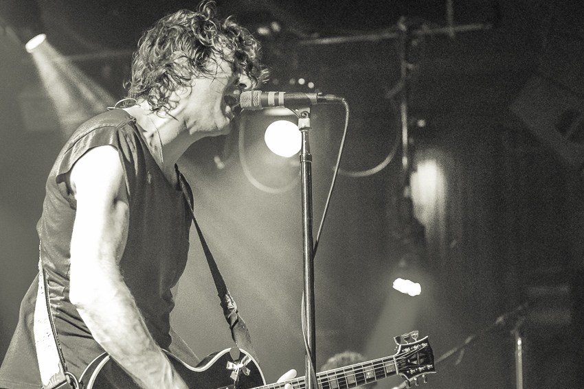 Japandroids performing at The Independent in San Francisco, CA.