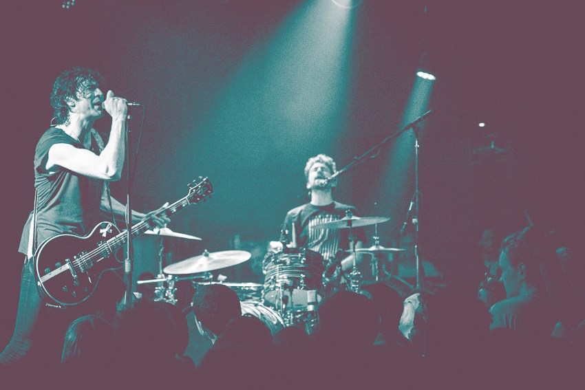 Japandroids performing at The Independent in San Francisco, CA.