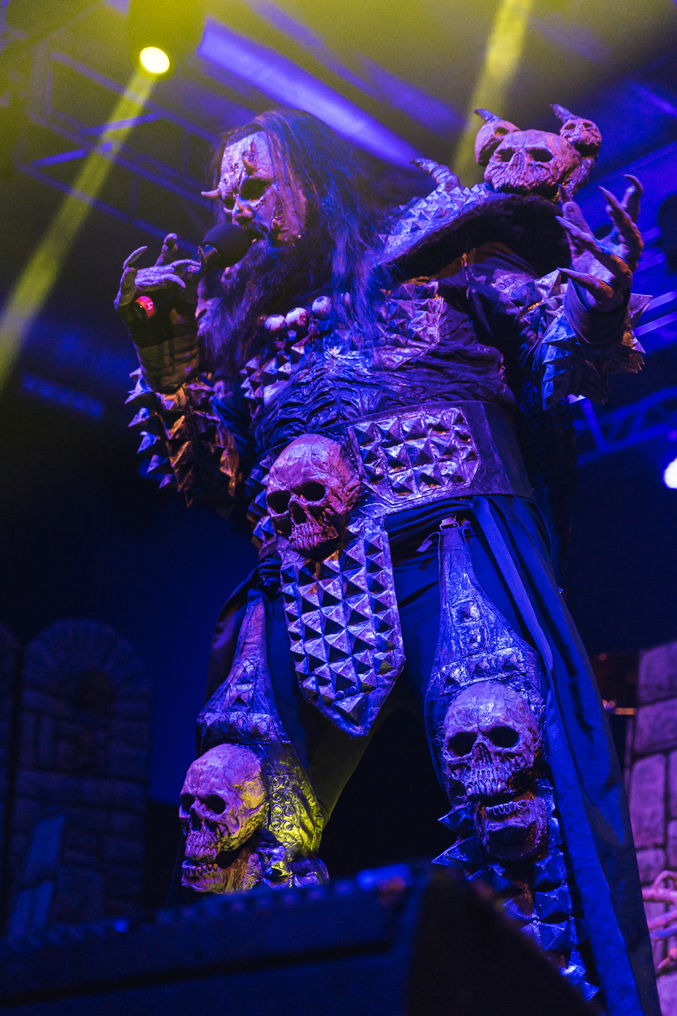 Lordi performing at Sala Santana 27 in Bilbao, Spain.