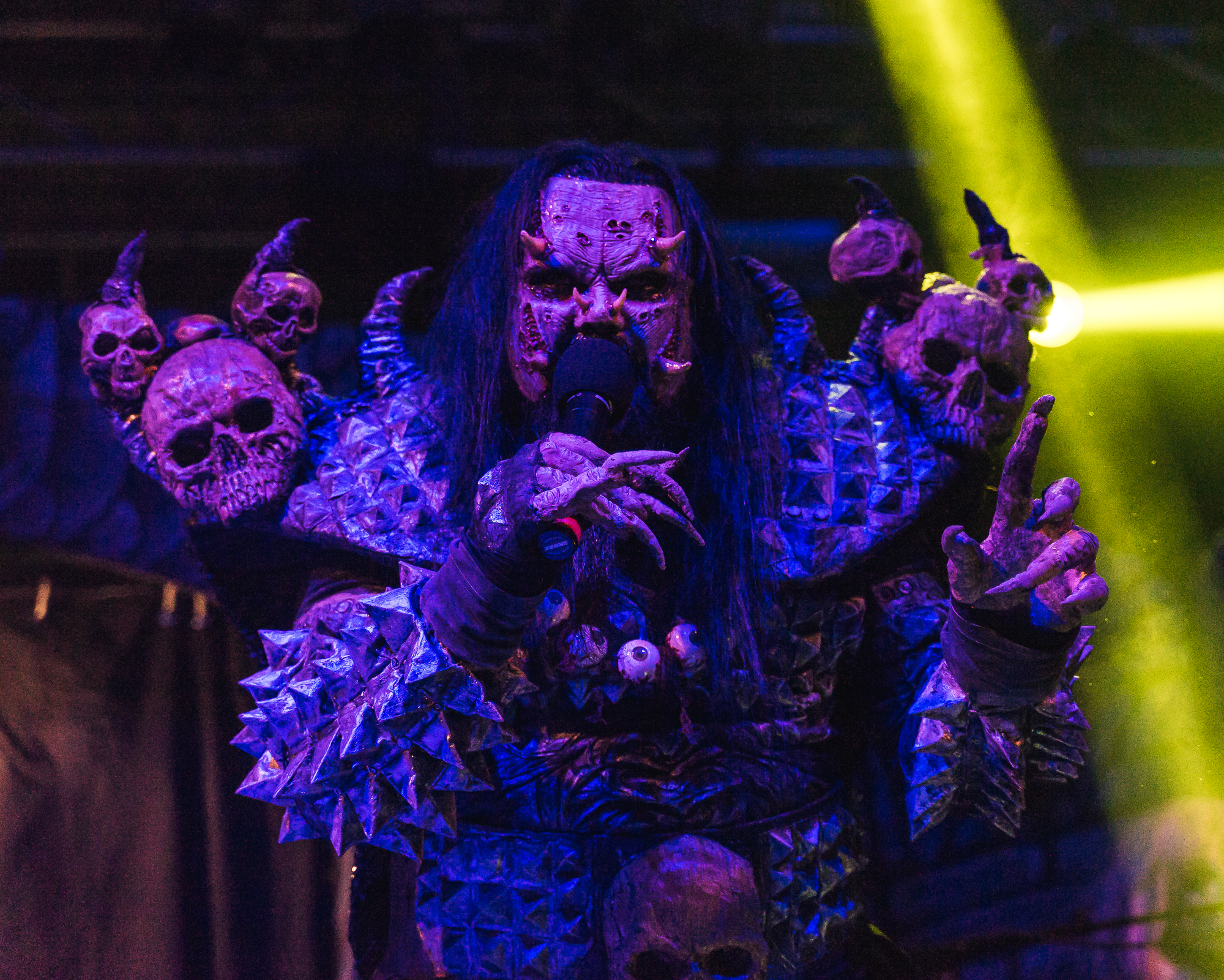 Lordi performing at Sala Santana 27 in Bilbao, Spain.