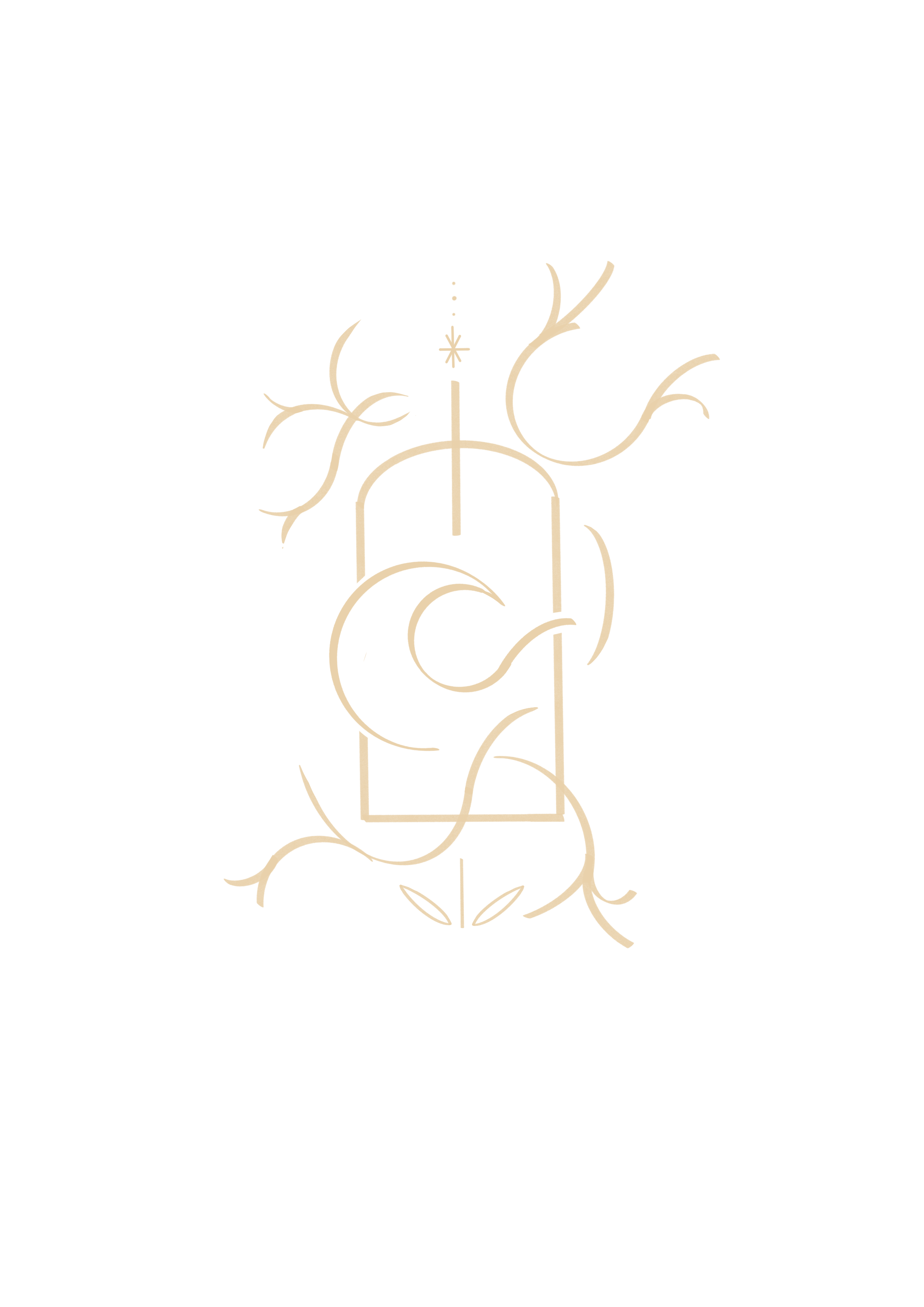 Logo d'une porte avec une vague qui en sort et des branchages autour de l'a porte qui évoquent le système nerveux.