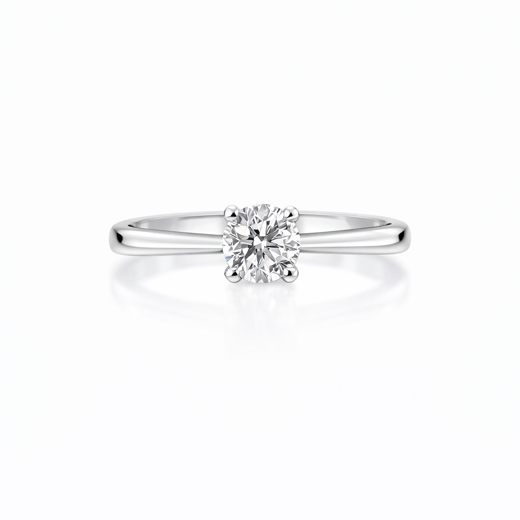 Round Brilliant Cut Diamond Solitaire Lunete