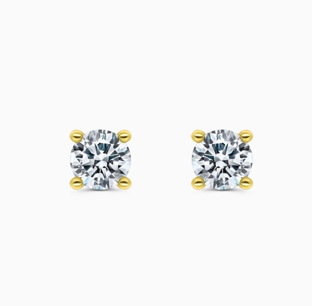 Classic Diamond Stud Earrings