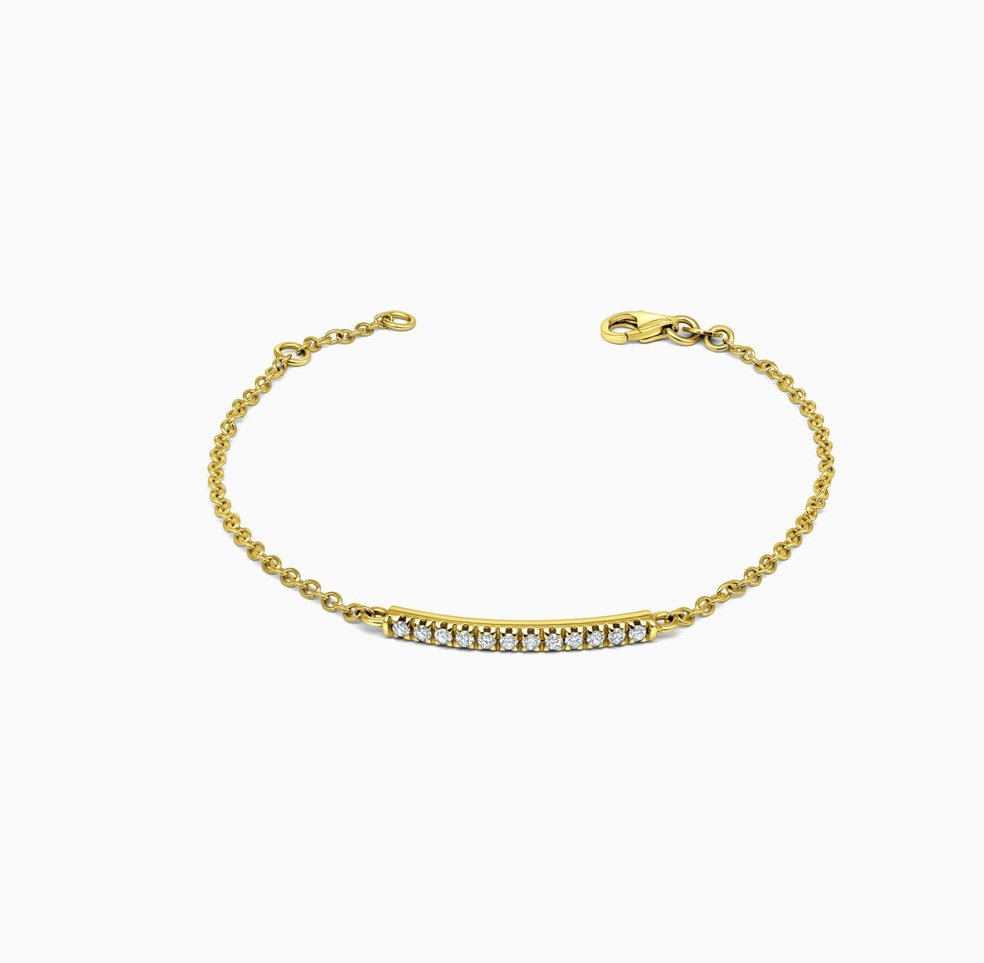 Diamond Bar Bracelet