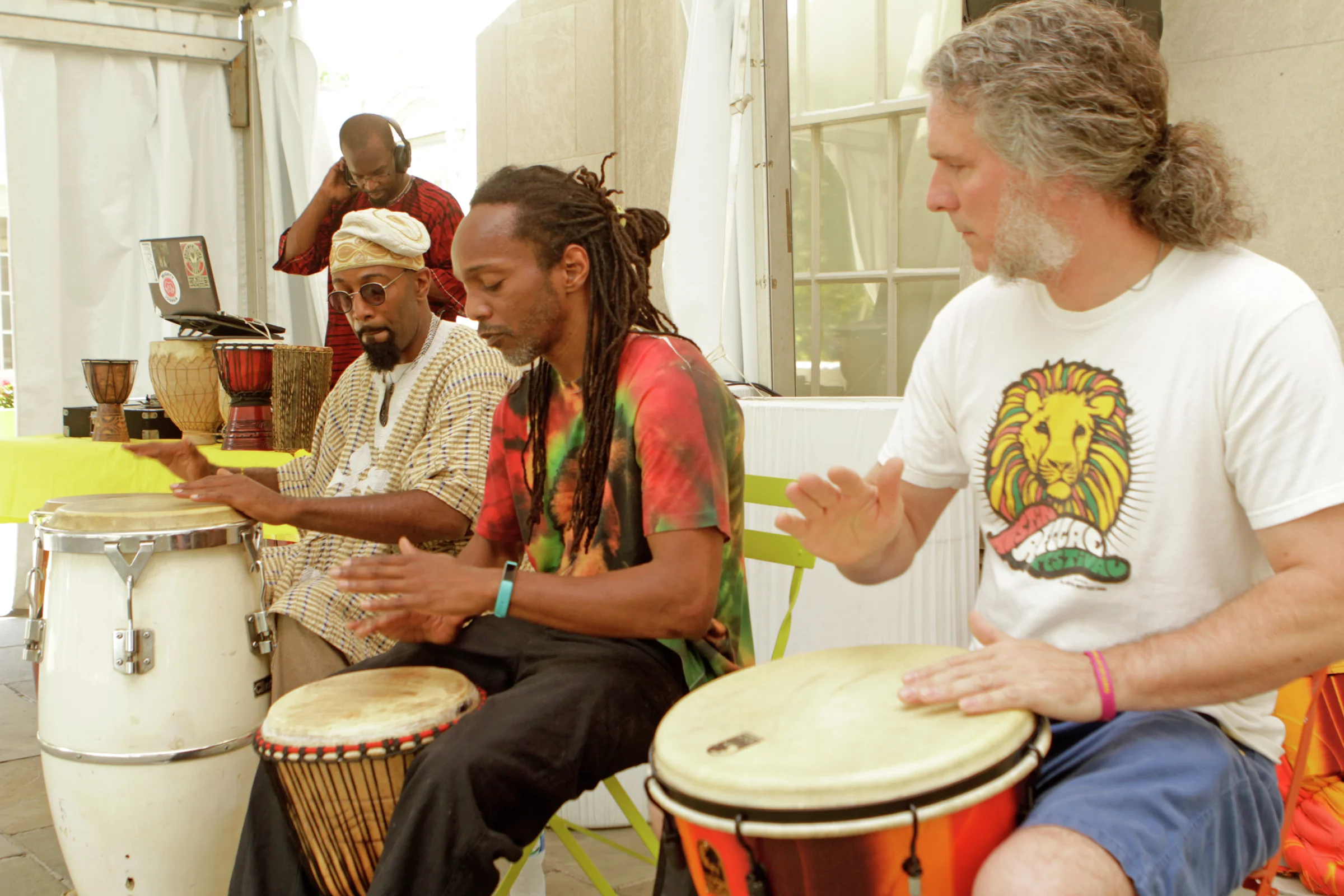 (L2R): Mikemetic (back),Alfumega Enoch, Jahlil Kharim, Bill Cavender