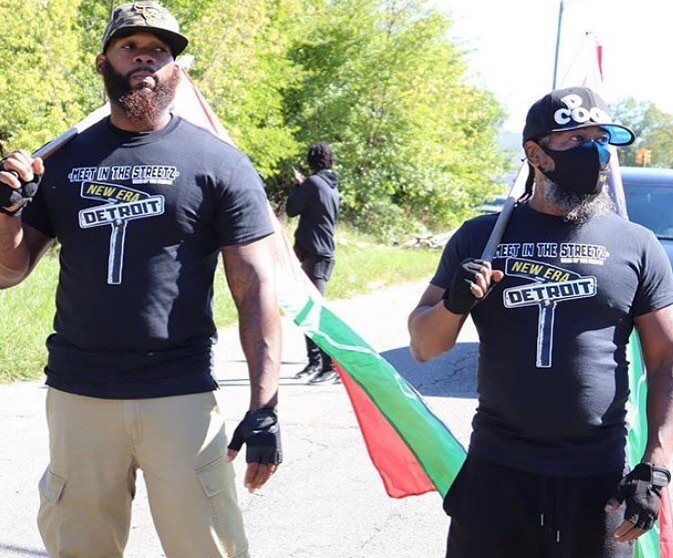 Flag bearers at the 6th Annual Meet In The Streetz
