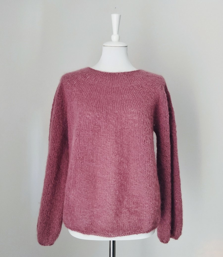 Beginner Mohair Sweater, knitting pattern — Little Things Blogged