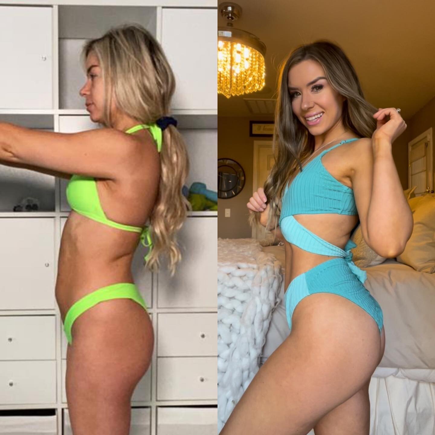 👈🏼Left photo was me 2 months postpartum and right is me today🦋

Everyone&rsquo;s postpartum journey is different. Here are a few things that helped me during mine:
✨giving myself lots of grace and not placing any timelines on myself
✨appreciating 