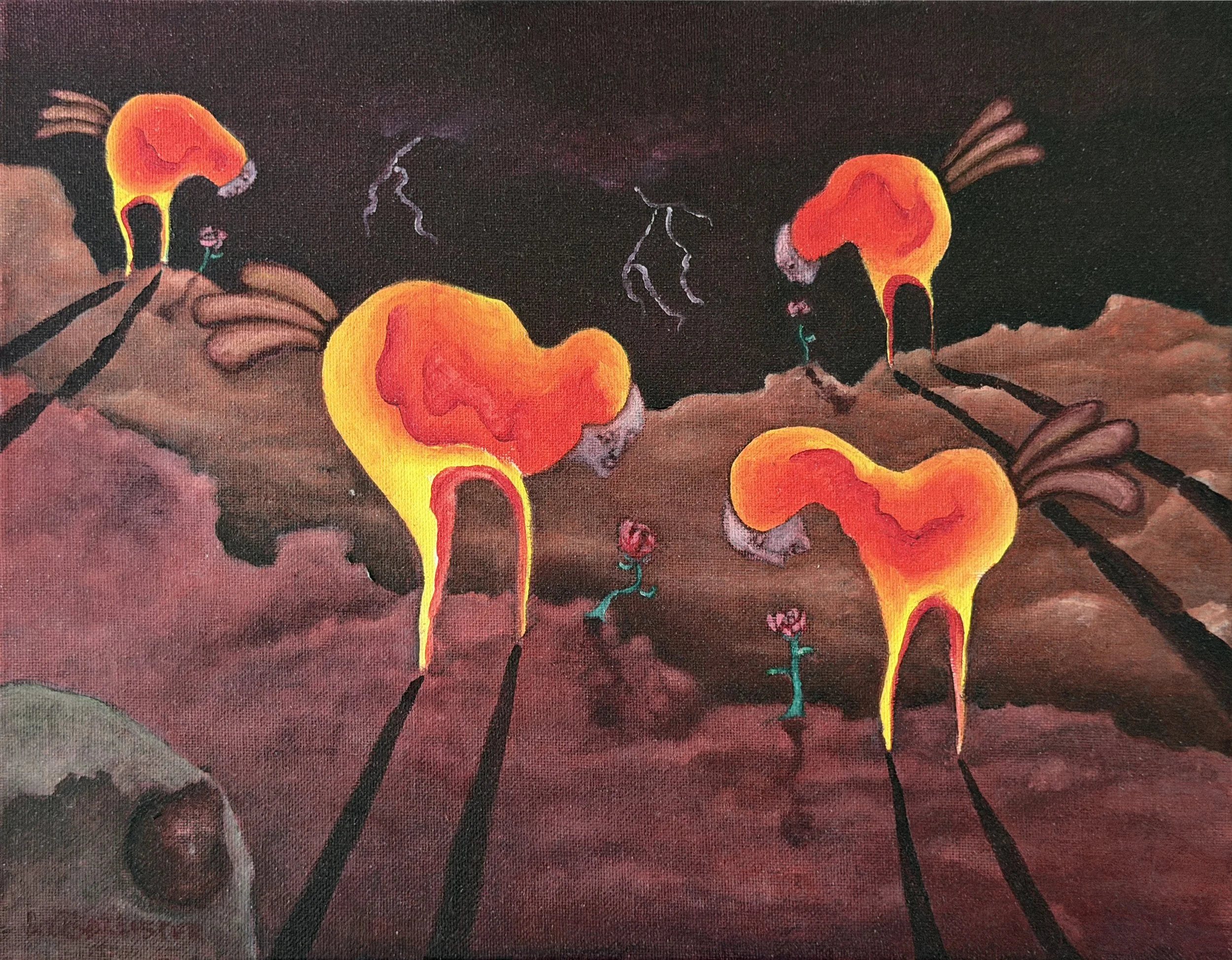 They Didn't Listen - 35.5 x 28 cm - Oil on Canvas - Available — inquiries welcome
