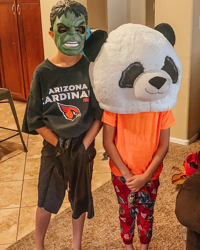 Hide &amp; Seek Has gone to a whole &lsquo;nother level in our house this summer. It now includes tag. Timed and videoed competitions. &amp; one of the recent tweaks they&rsquo;ve added is coming up with challenging costumes for each other to wear an