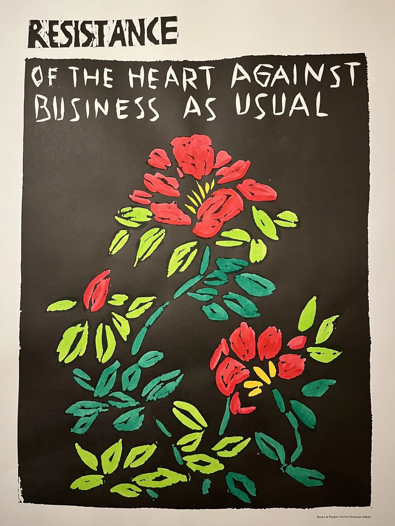 Artwork by Bread and Puppet Theater