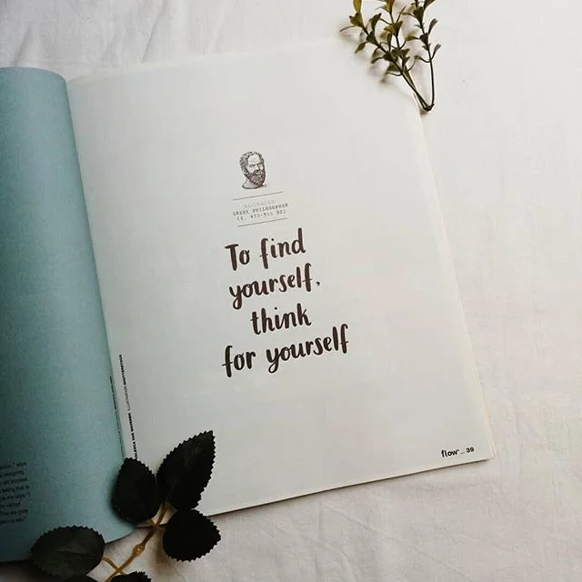 Handlettering voor de Internationale editie van Flow Magazine, fotografie @theyearsjourney