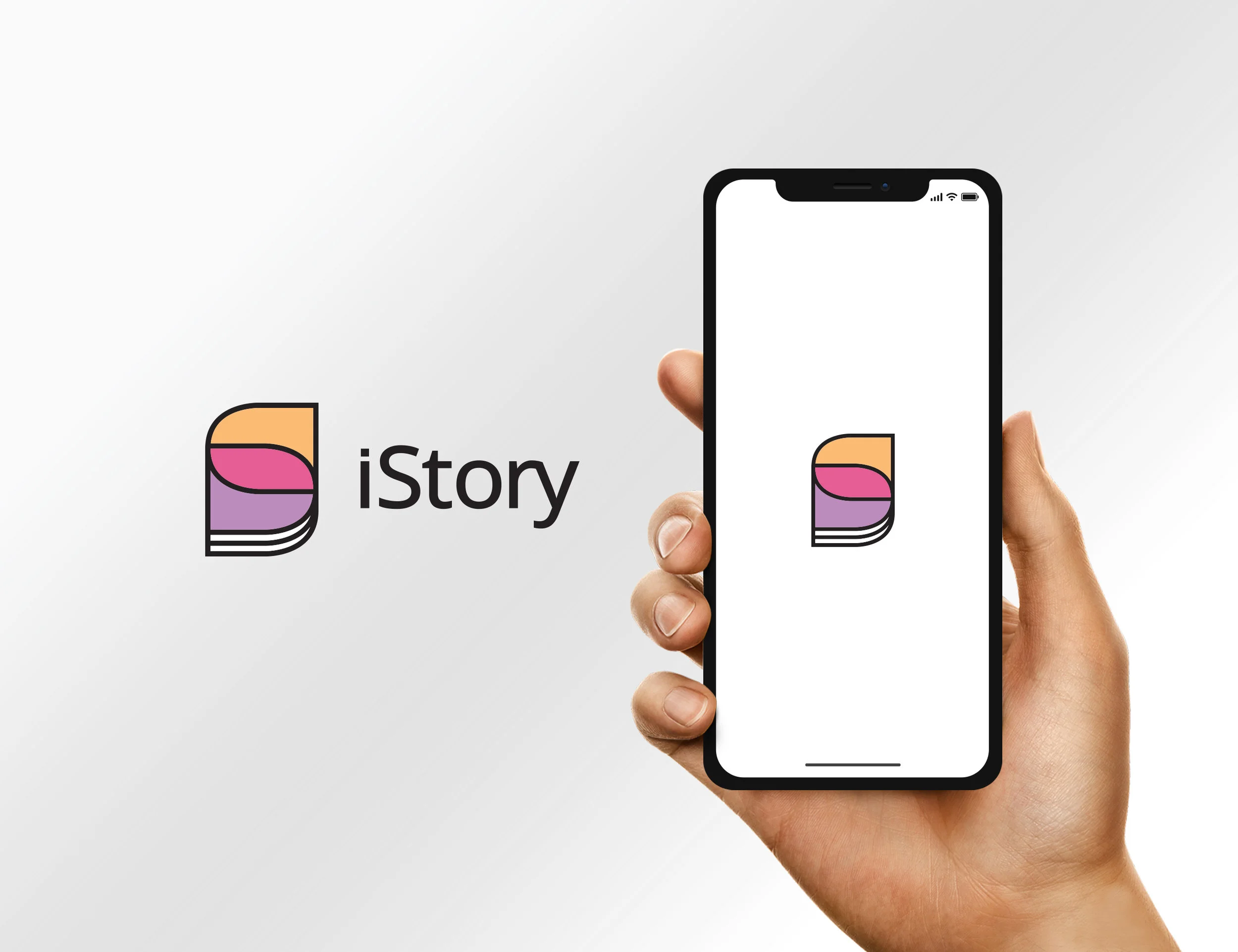 iStory logo and brand guide. iStory is an app for authoring, organizing, collaborating, sharing and connecting through personal experiences, creative inspirations, passions, stories and memories.