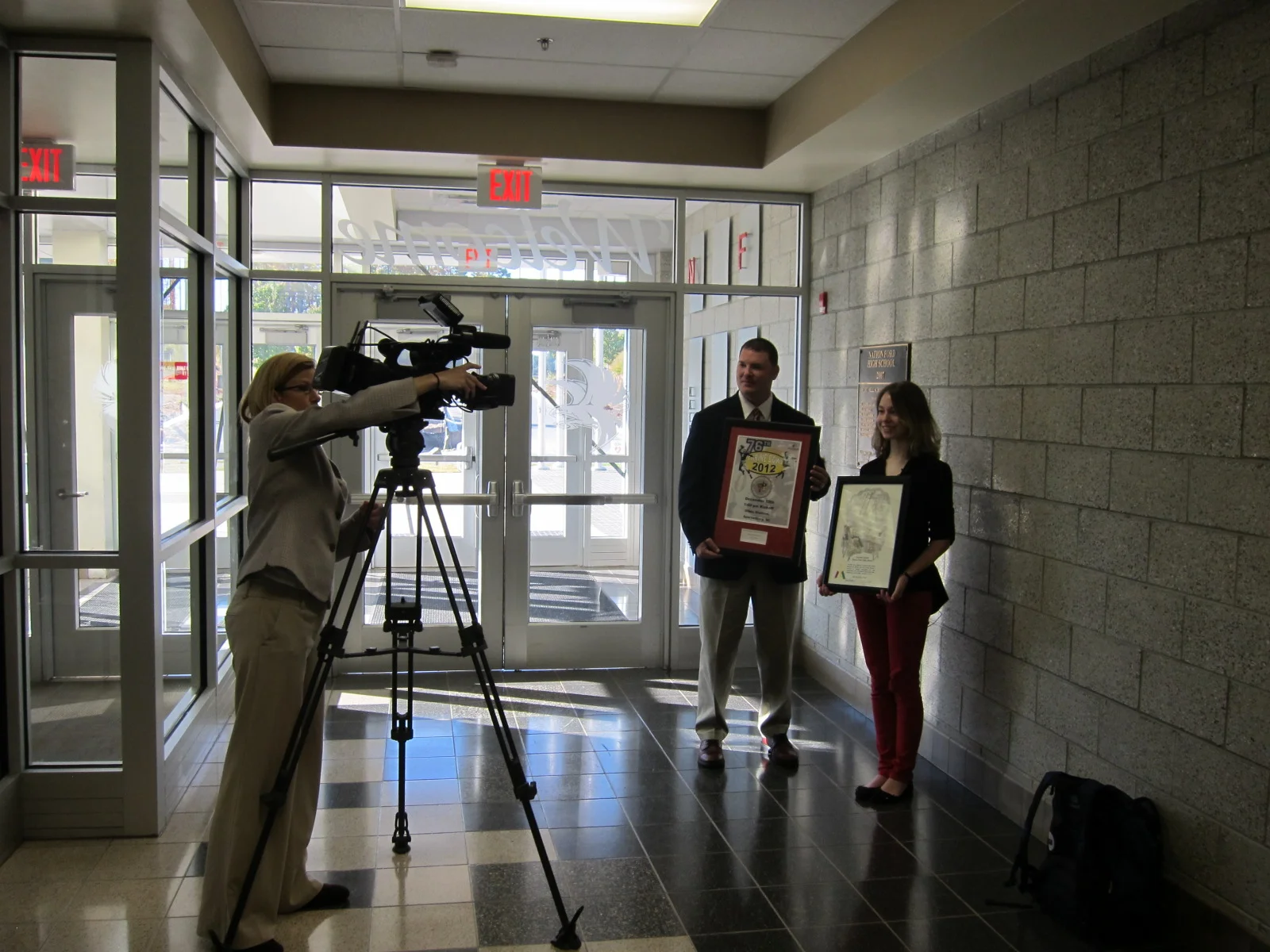 Press Coverage of the 2012 Shrine Bowl of the Carolina's Poster Contest Winner, Autumn Lauber