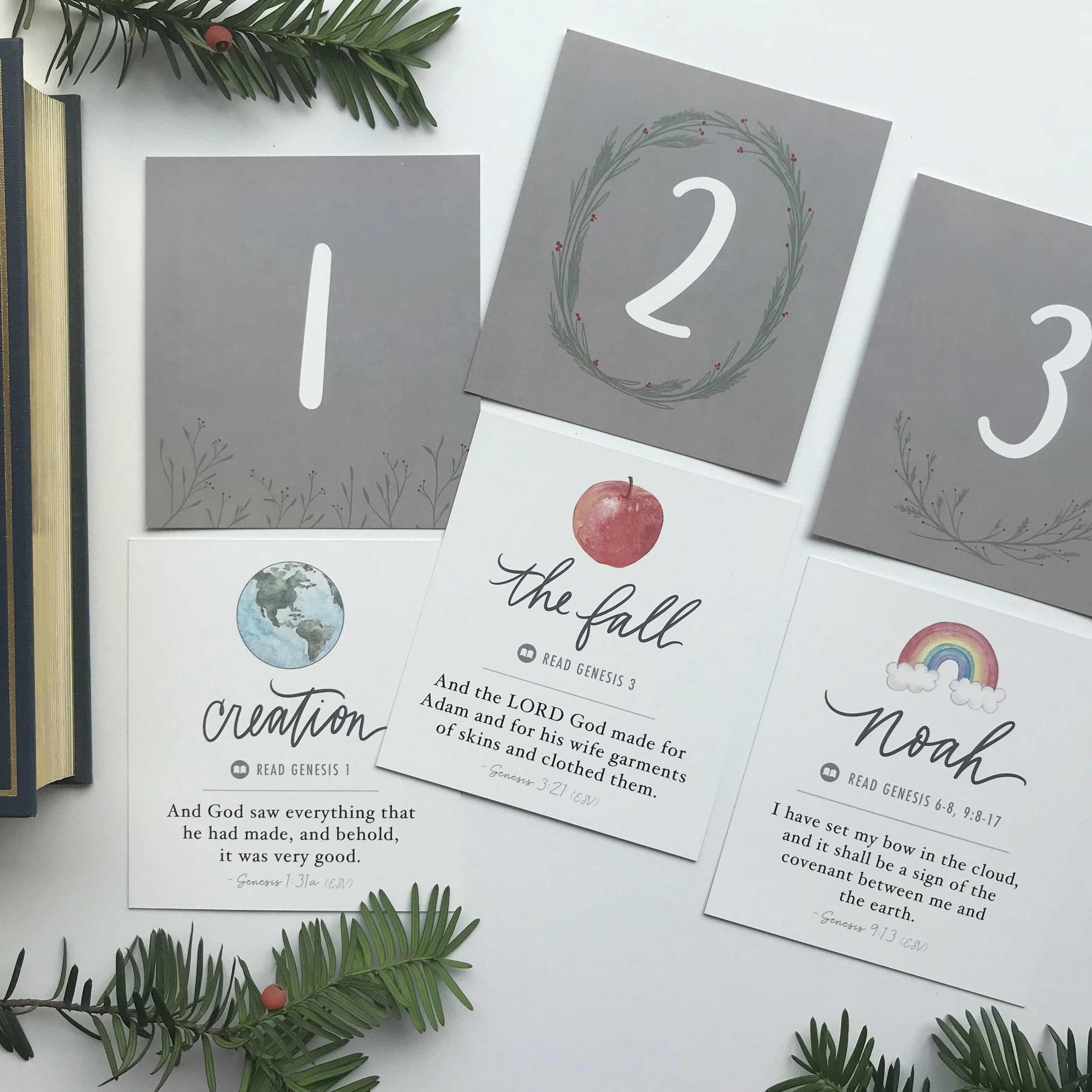 Jesse Tree Advent Cards