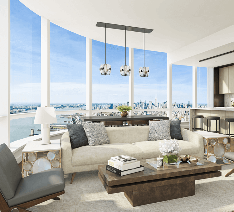 Interior living space at 111 Murray.