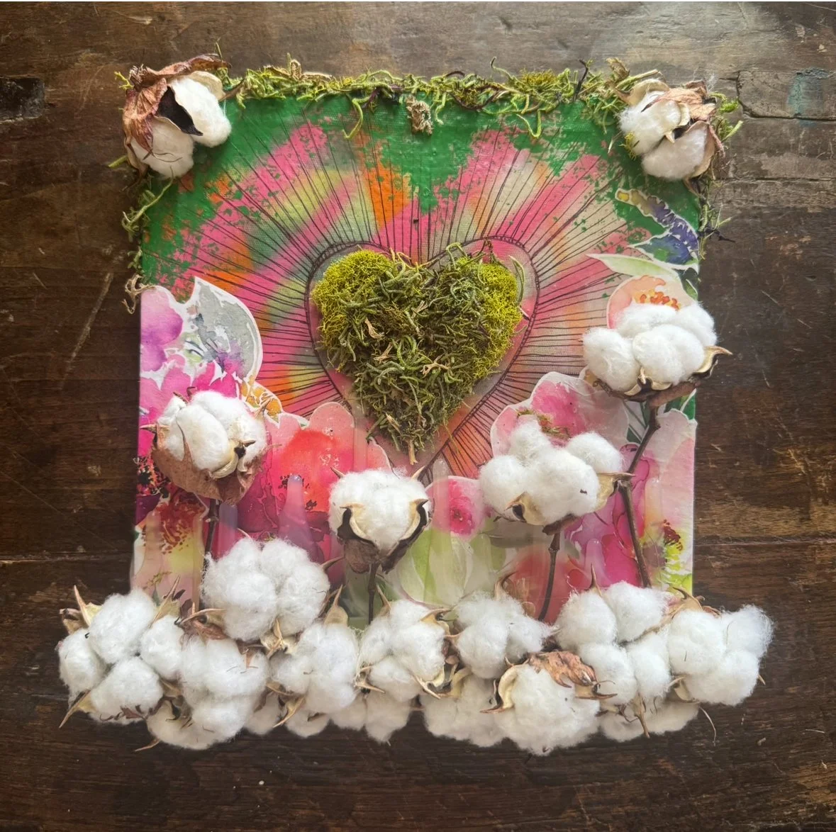 Summer Heart with Cotton & Moss