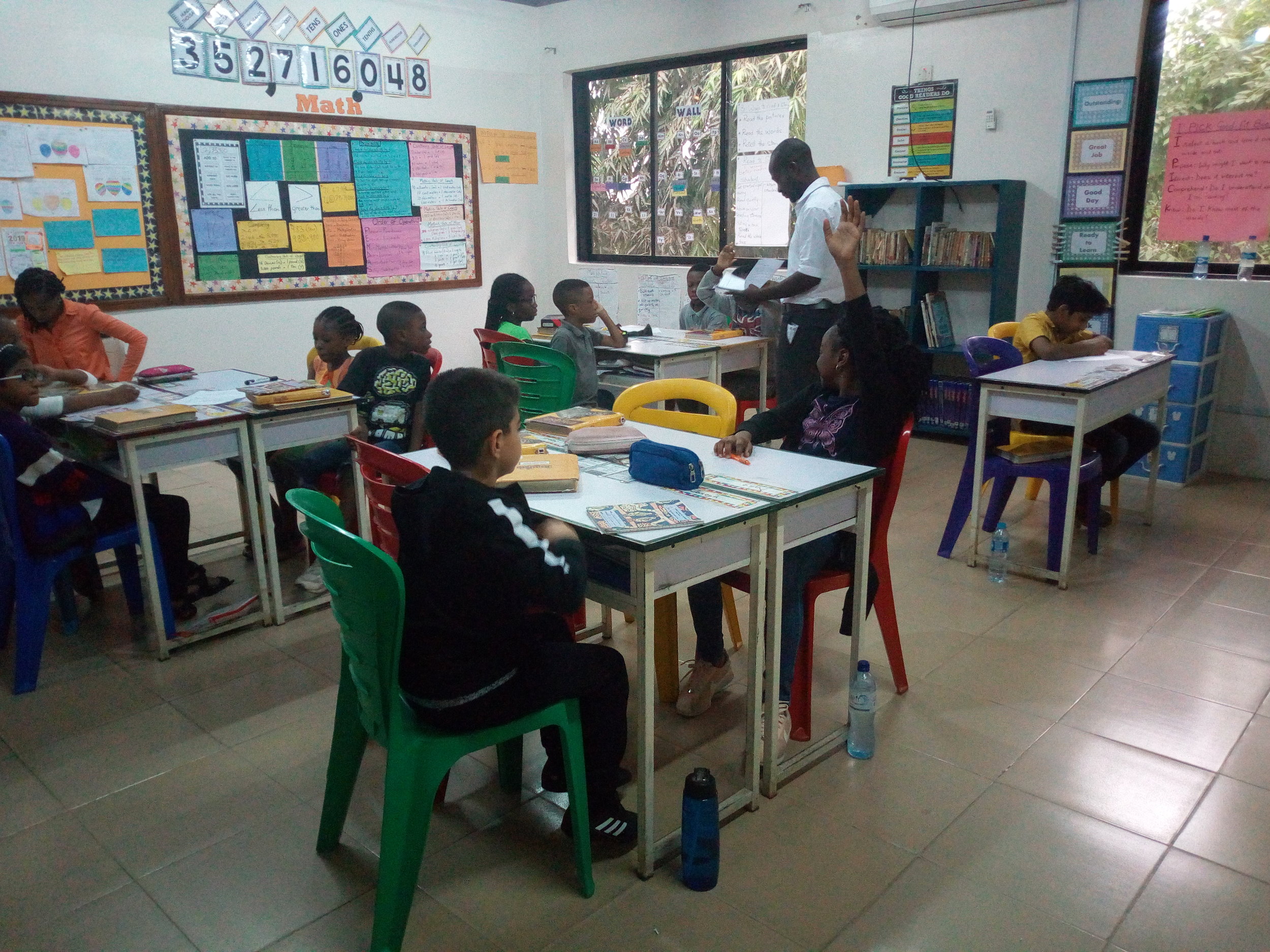 French class with Monsieur Femi.