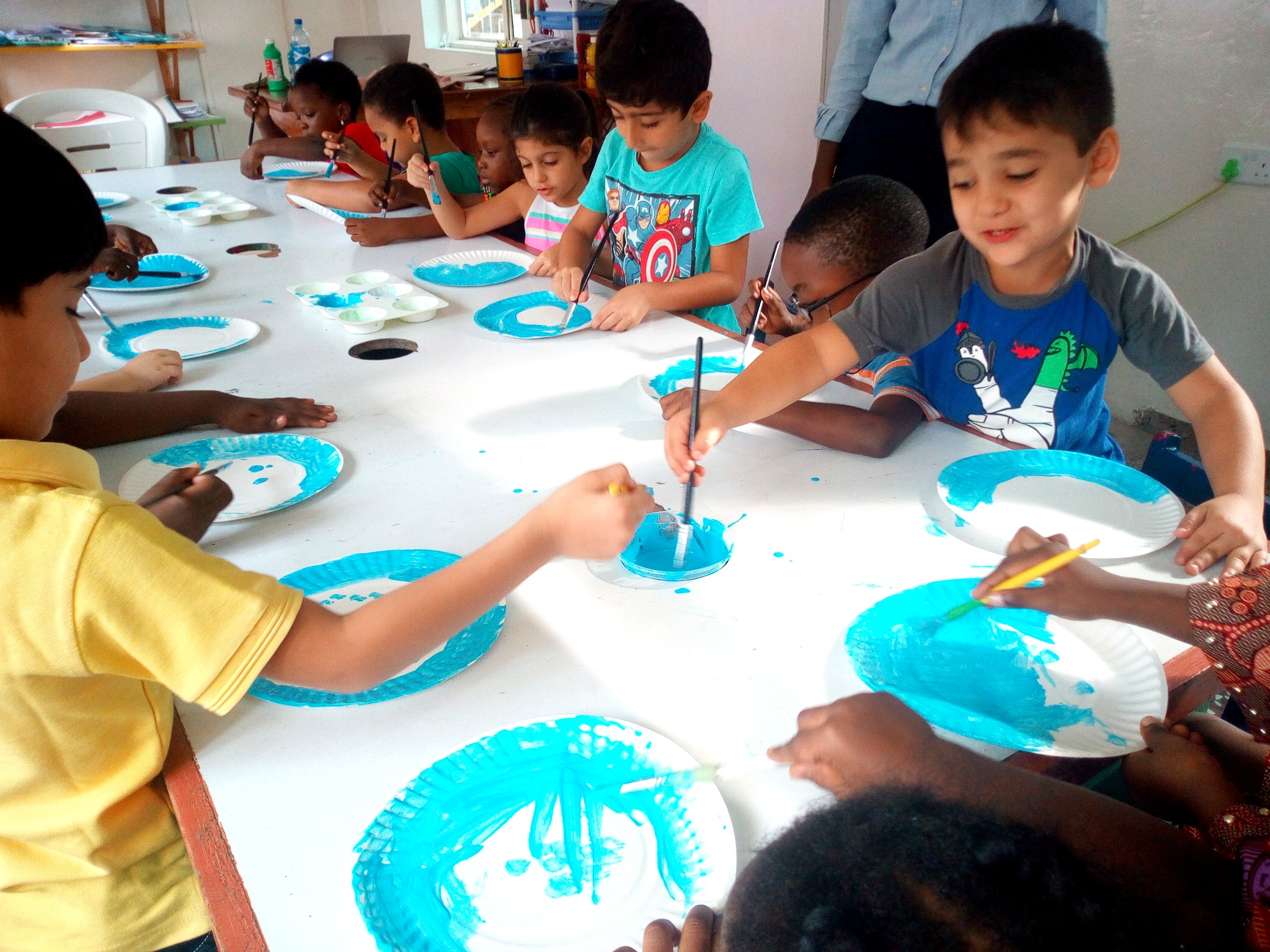 The KG classes painted peacocks!