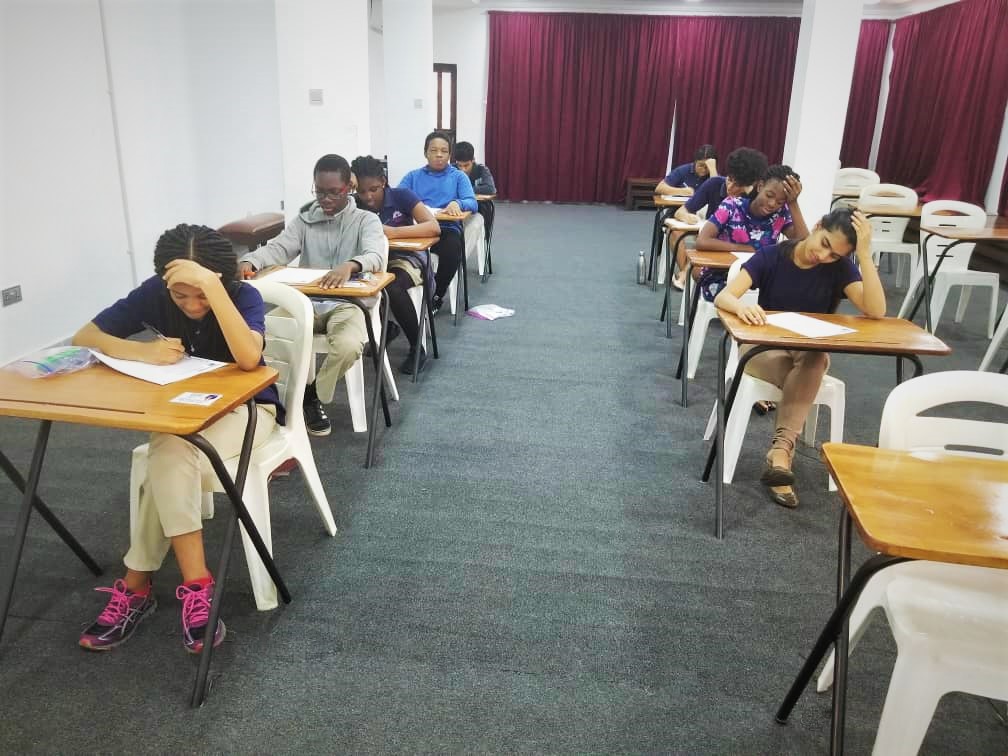 IGCSE, AS & A-Level students taking their Cambridge International Exams.