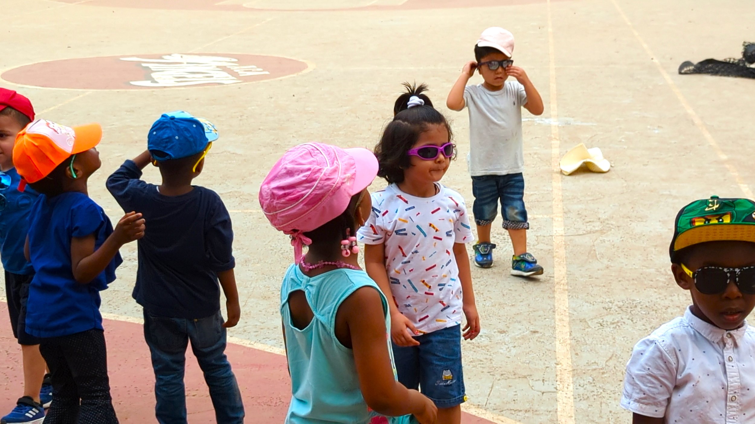  Nursery class enjoying the sunny weather! 