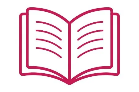 Graphic of an open book.