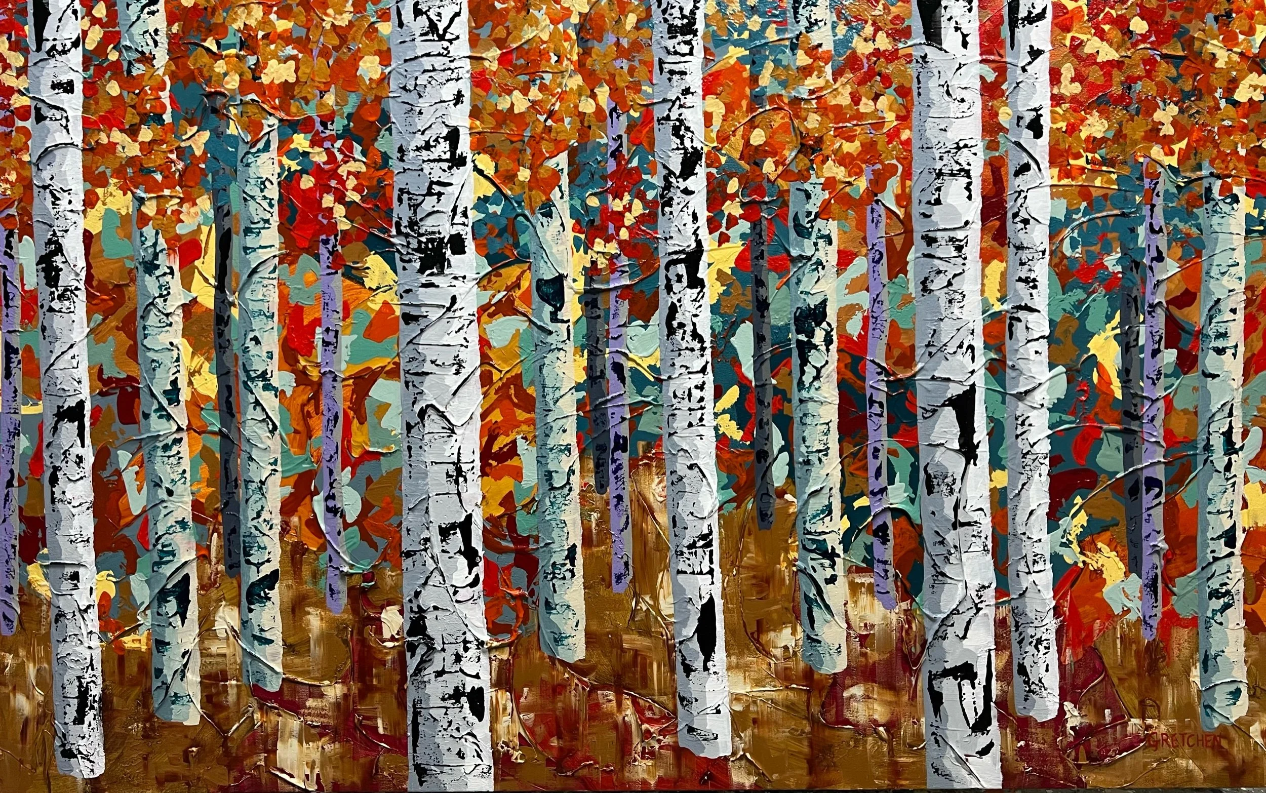 "Warm Color" 48 x 30