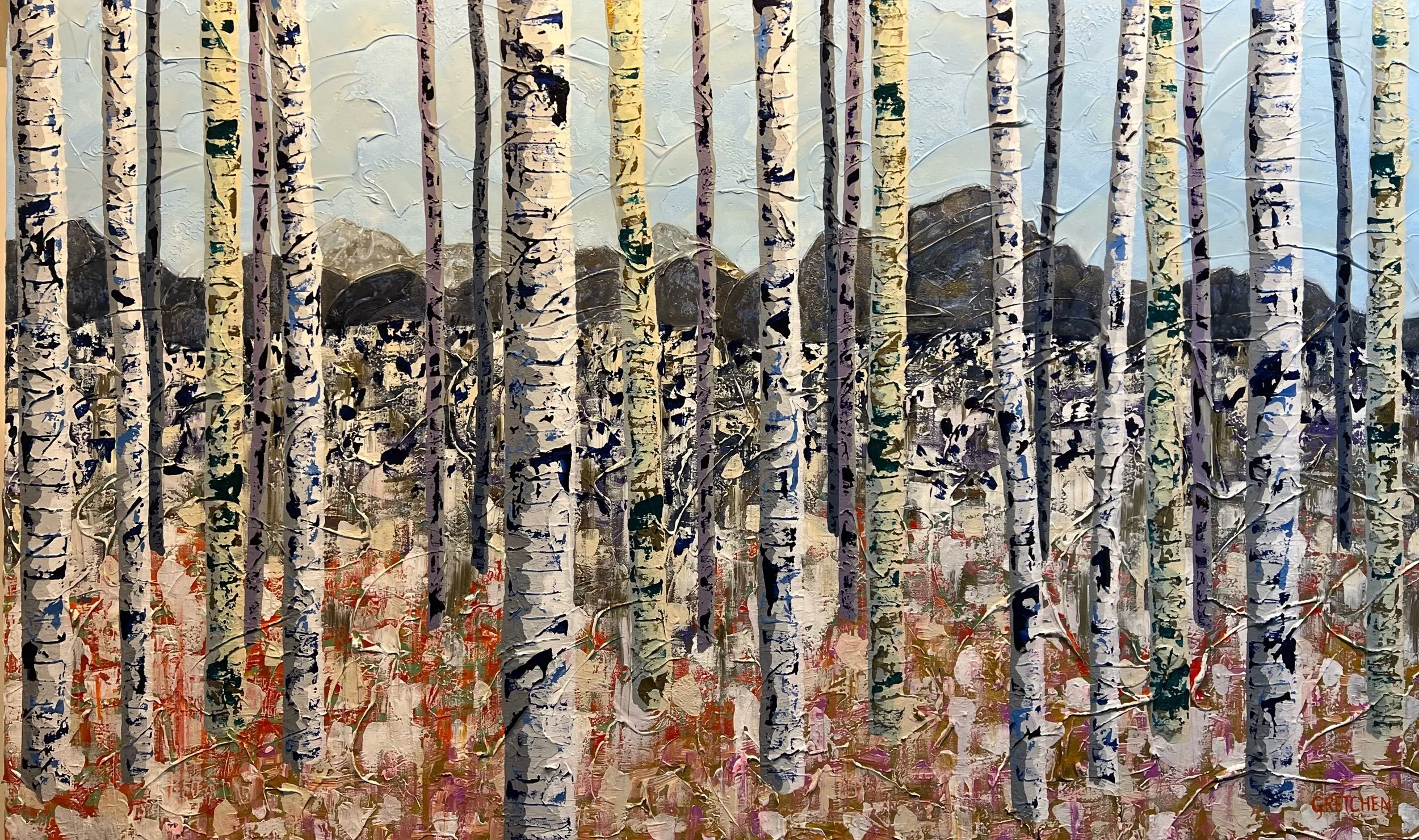 "Beyond the Aspens" 60 x 36