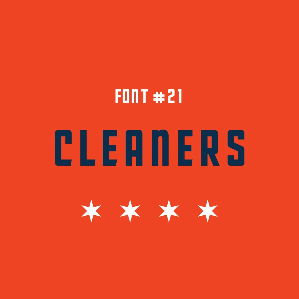 Cleaners: A Font