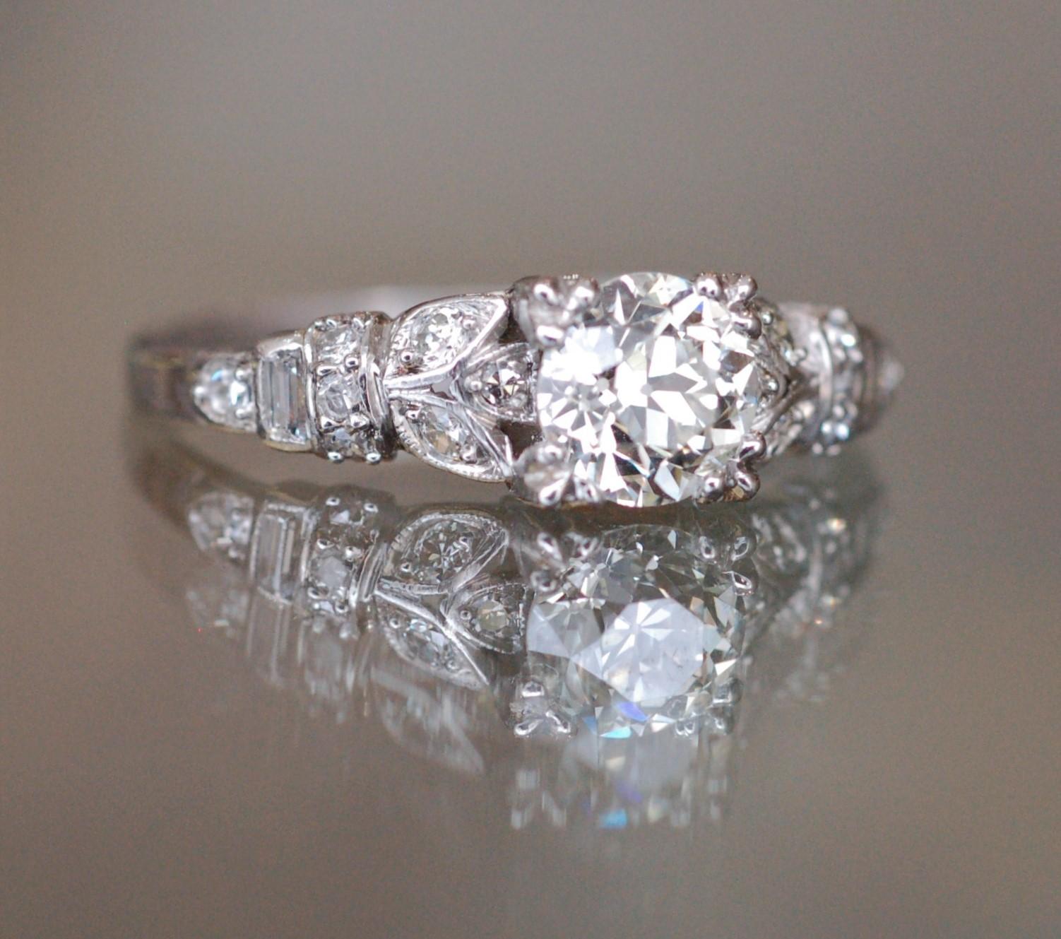  Gorgeous Late 30s Fancy Classic Engagement Ring 