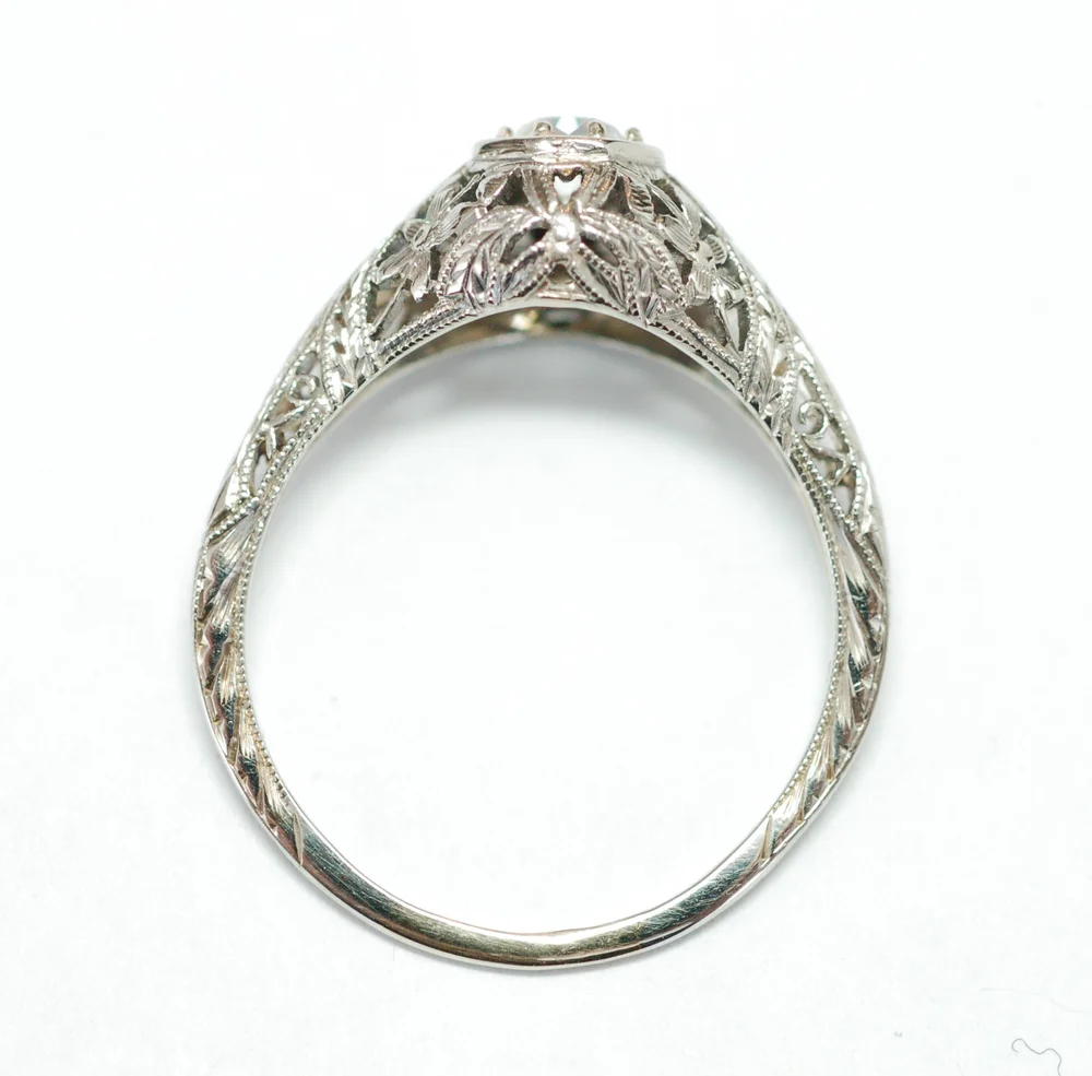 Sold Gabrielle Art Deco 1920s Engagement Ring Antoinette