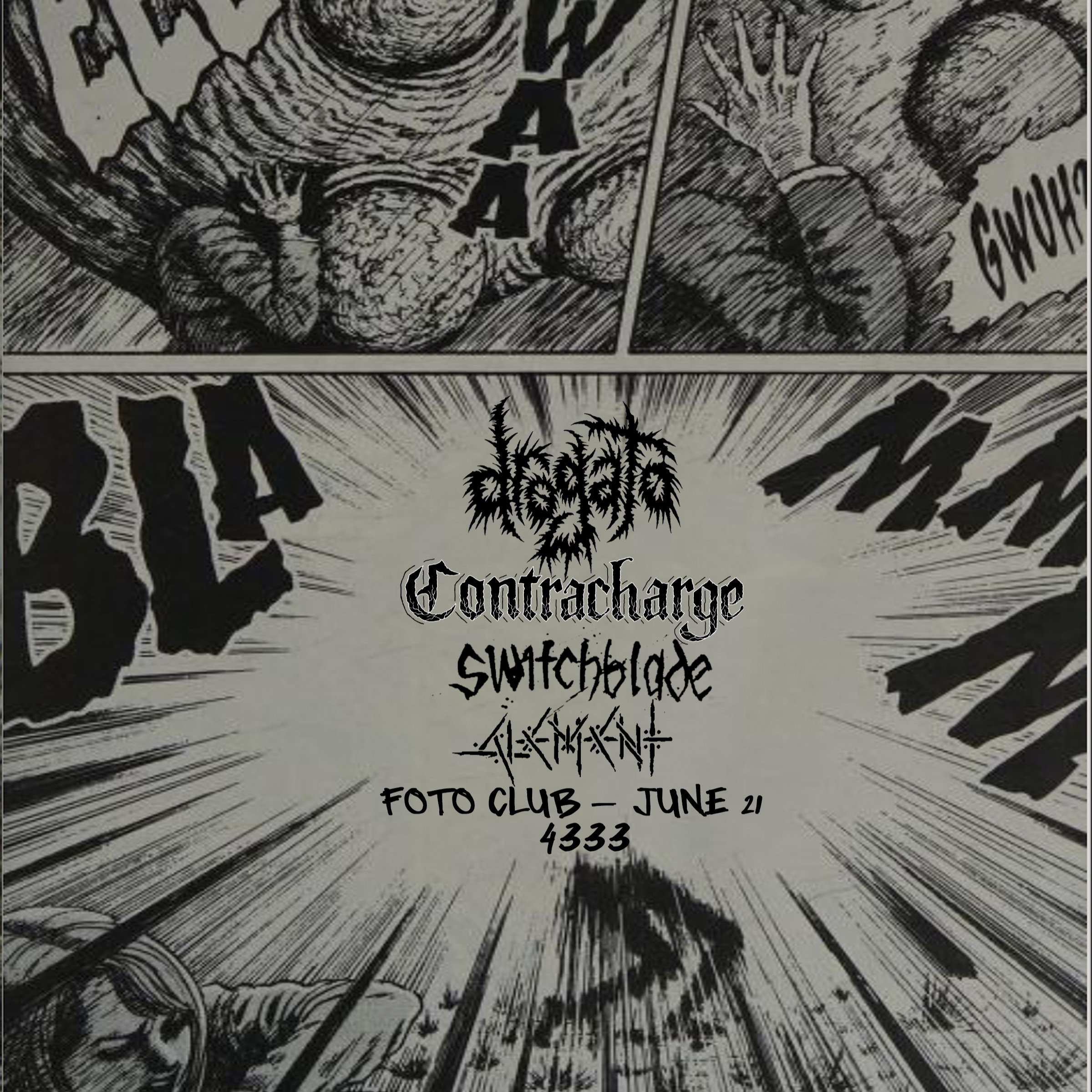 Alement, Drogato, Contracharge, and Switchblade
