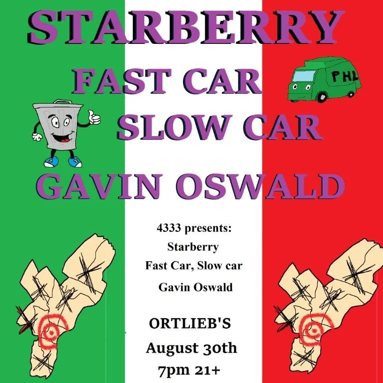 Starberry, Fast Car Slow Car, and Gavin Oswald