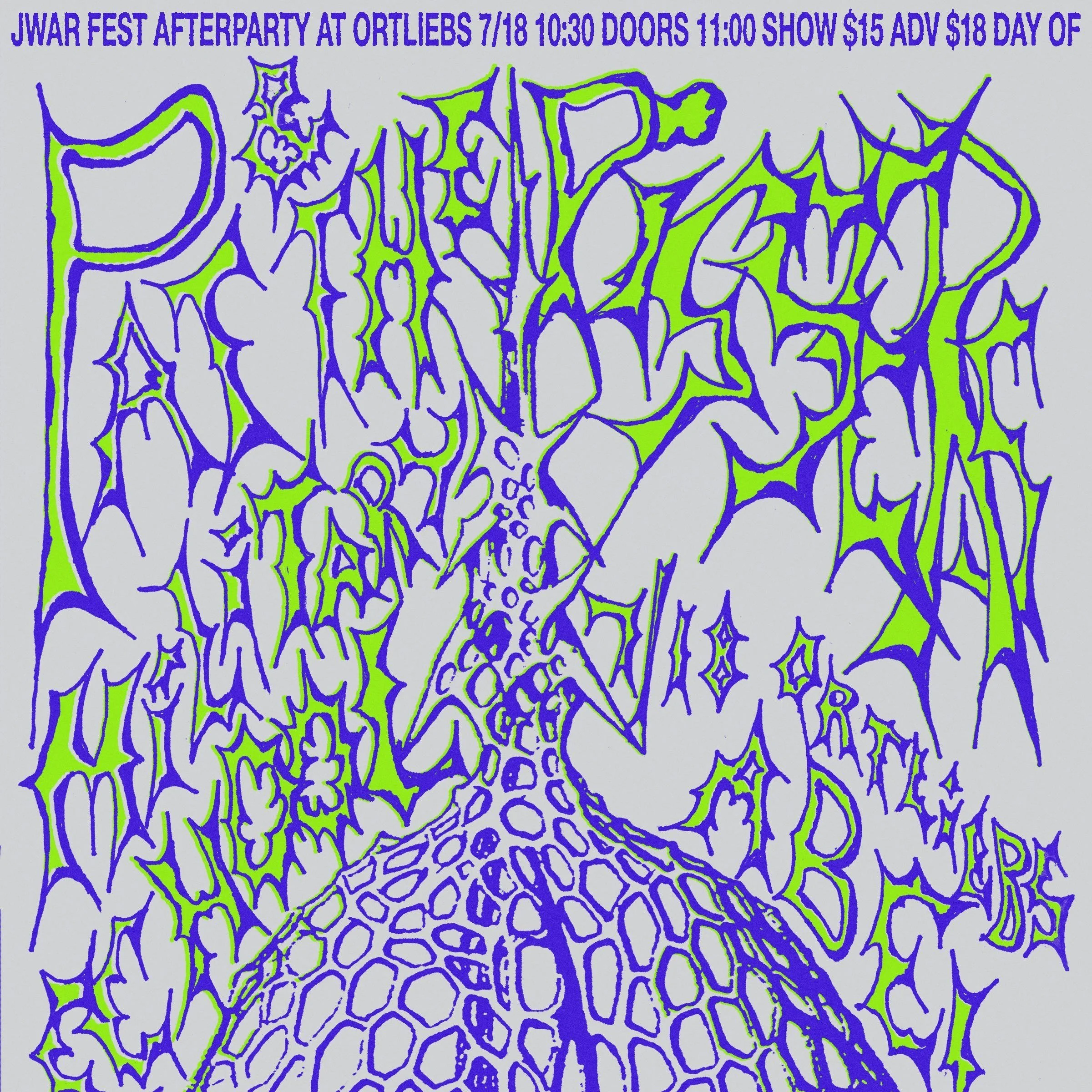 JWAR Fest After Party: Pat and the Pissers, Military School, and Abel