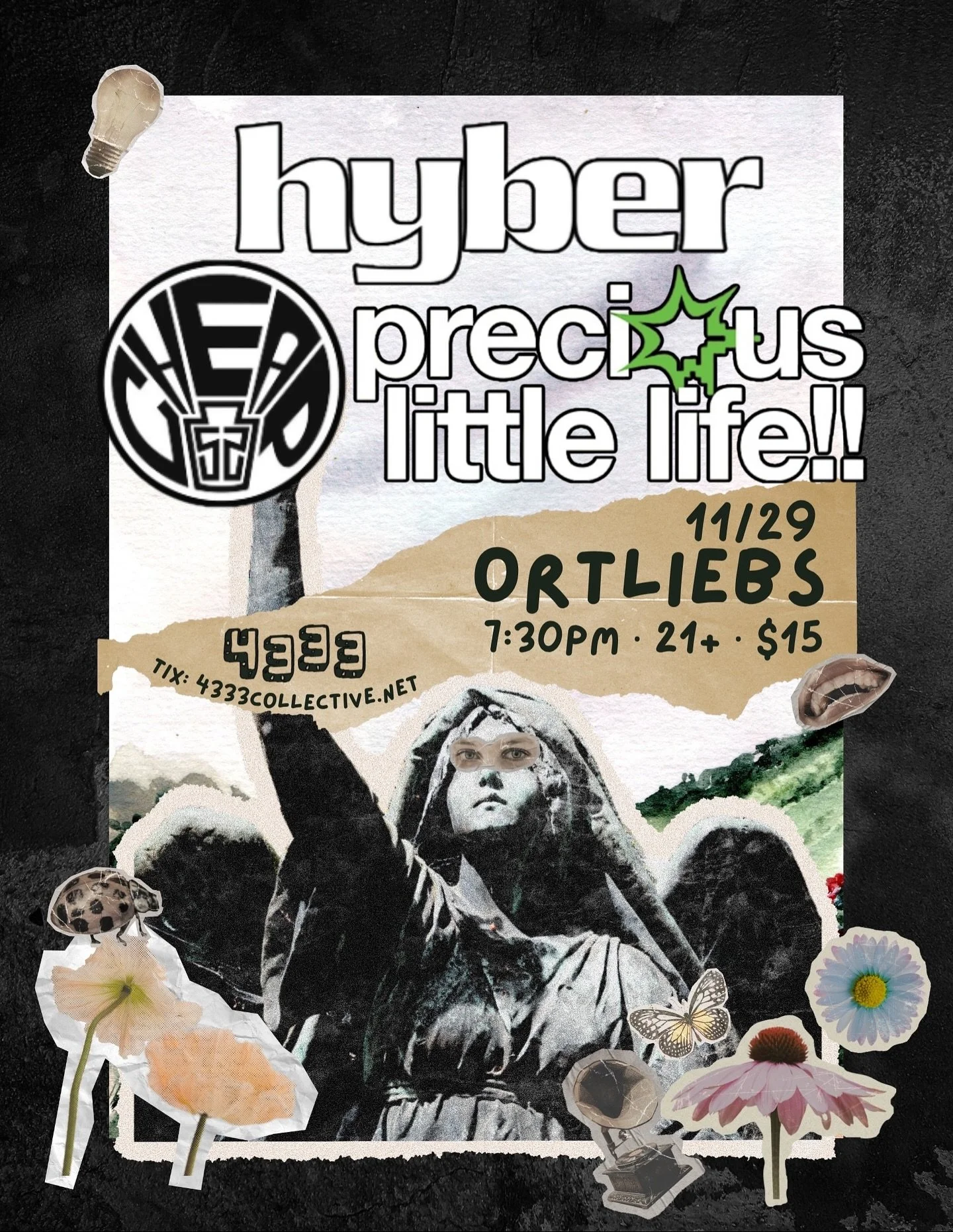 Stoked to announce @hyberbandofficial from MA, @cheap52official, and @pll.exe at Ortlieb&rsquo;s November 29! This is a solid lineup you don&rsquo;t wanna miss. Tix on sale now 🫶