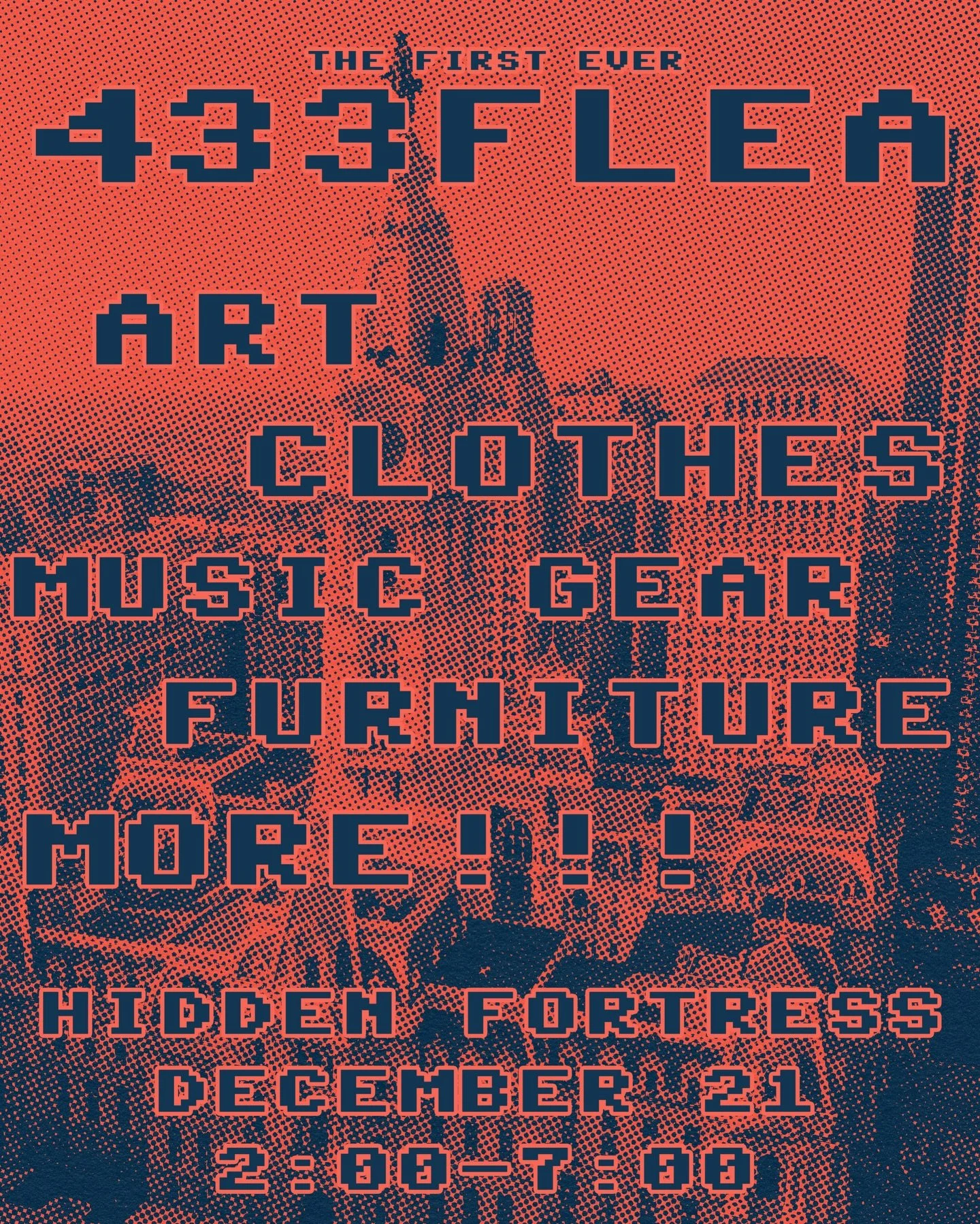 New time for our upcoming 433Flea market!! Now starting at 2pm - 7pm 🎁 come on through @hiddenfortressphl this Sunday

Vendors:
@potionsella
@popstuna
@noorannmatties
@slaaaayclay
@consciousghost.co
@applefritter27
@xeroxed.soutine 
@evannnnnnnnn.t
