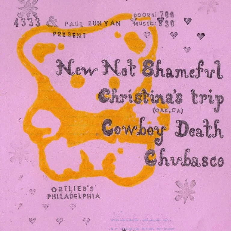 New Not Shameful, Christina's Trip, Cowboy Death, and Chubasco