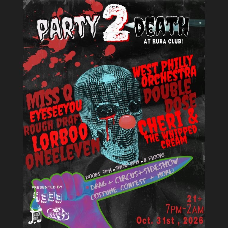 Party 2 Death (Halloween Event) feat music, drag performances, and more