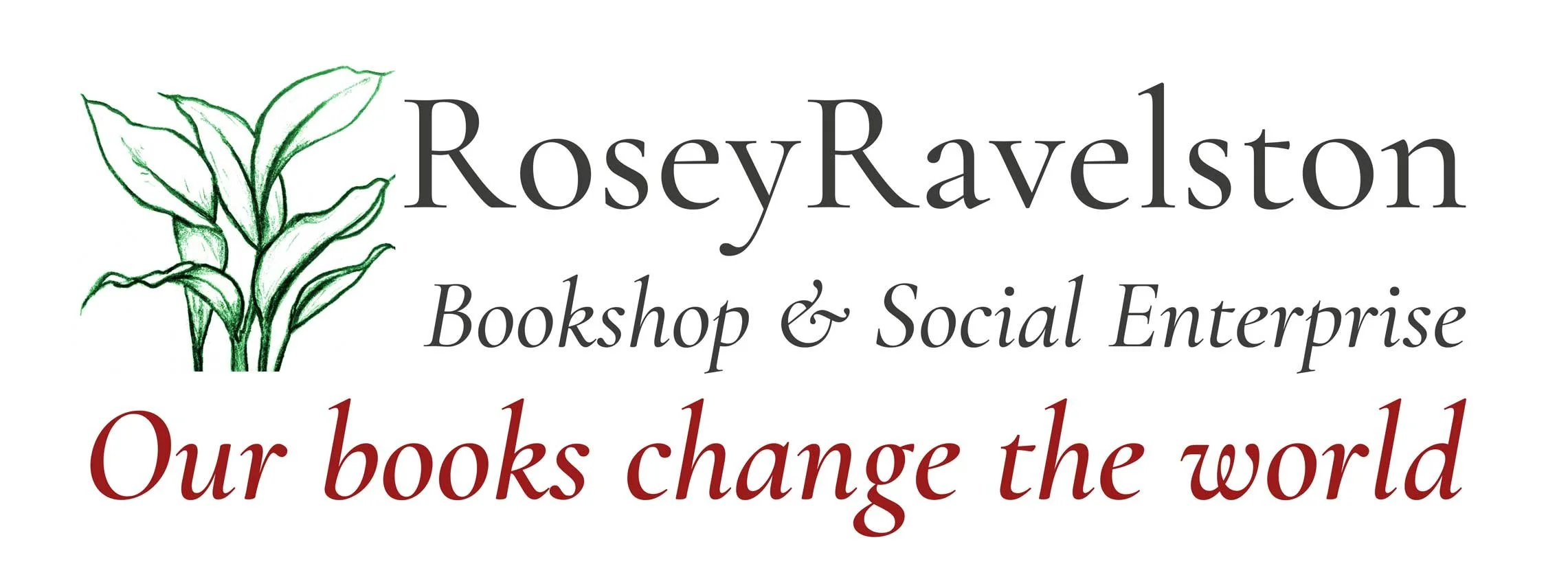RoseyRavelston Bookshop & Social Enterprise. logo