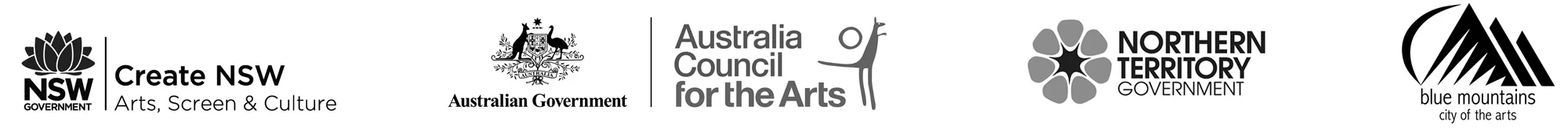 Black and white logos for our partner organisations