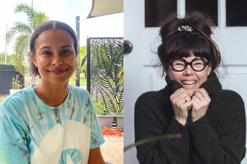 Welcoming new staff, Jasmin McGaughey and Erin English