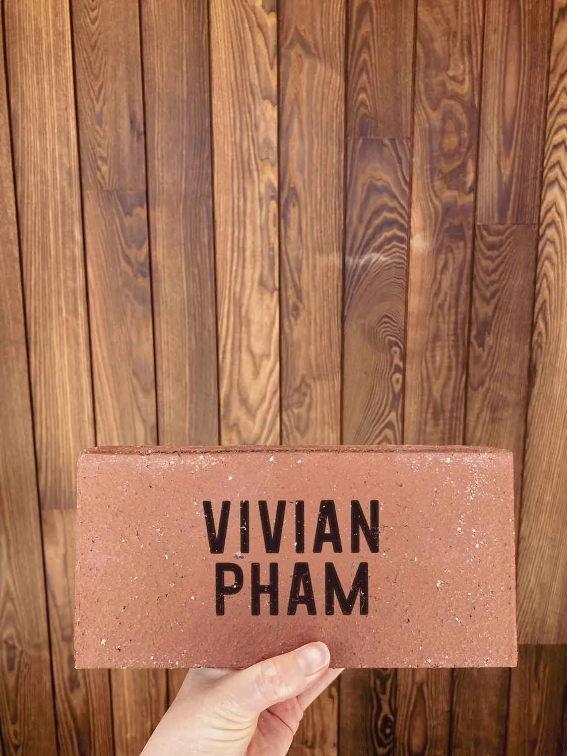 Varuna Alumni, like Vivian Pham, can purchase a personalised paver to support Varuna's new building